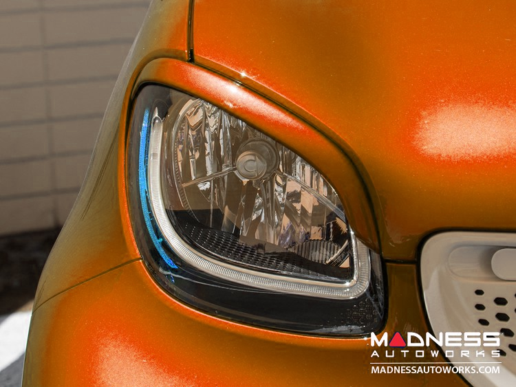smart fortwo Eyebrows/ Headlight Trim - 453 model - Lava Orange